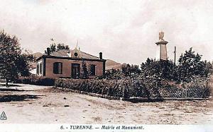 TURENNE - MAIRIE ET MONUMENT AUX MORTS